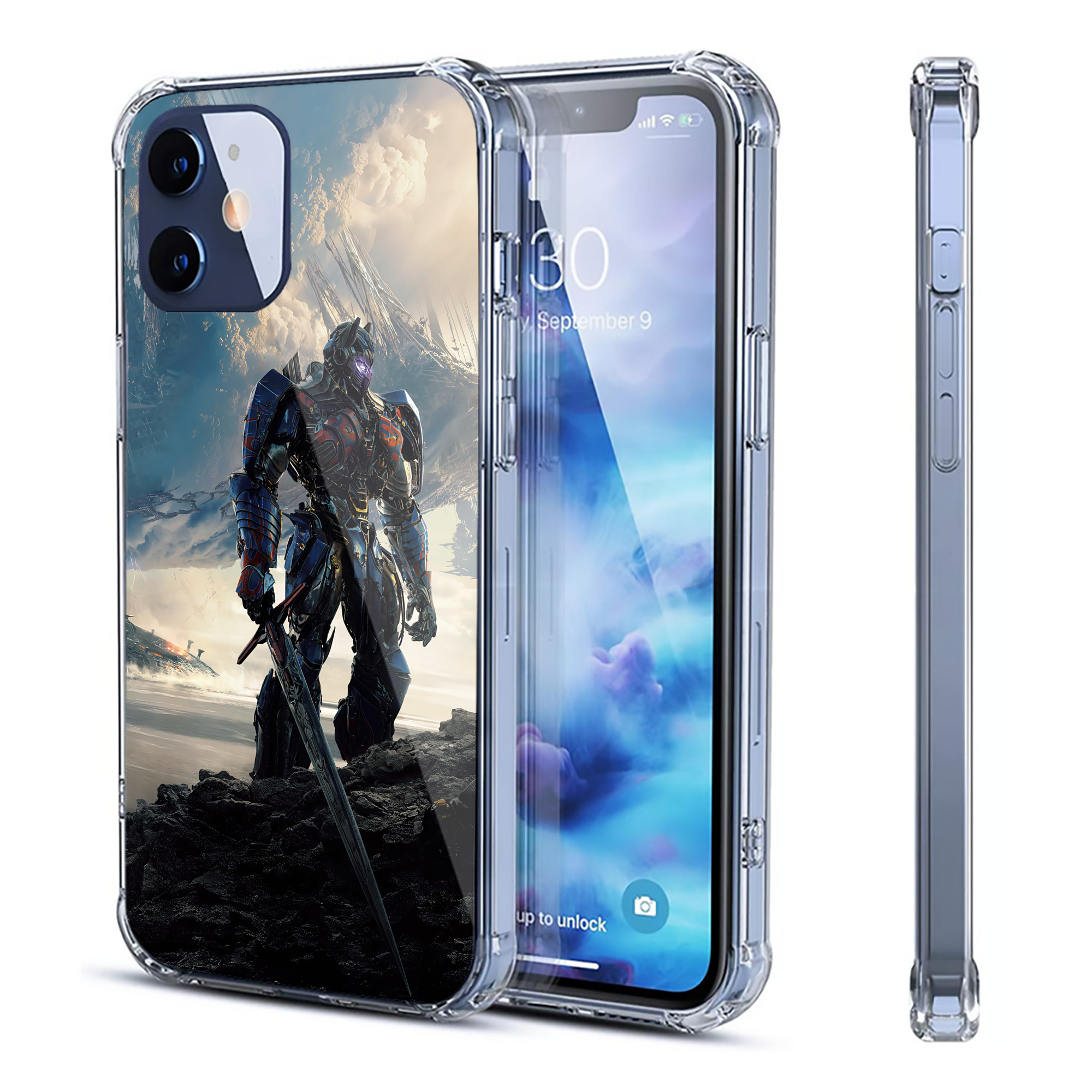 （画像用） Transformers トランスフォーマー 【iPhone 12シリーズ対応】透明スマホケース（クリアソフトケース）